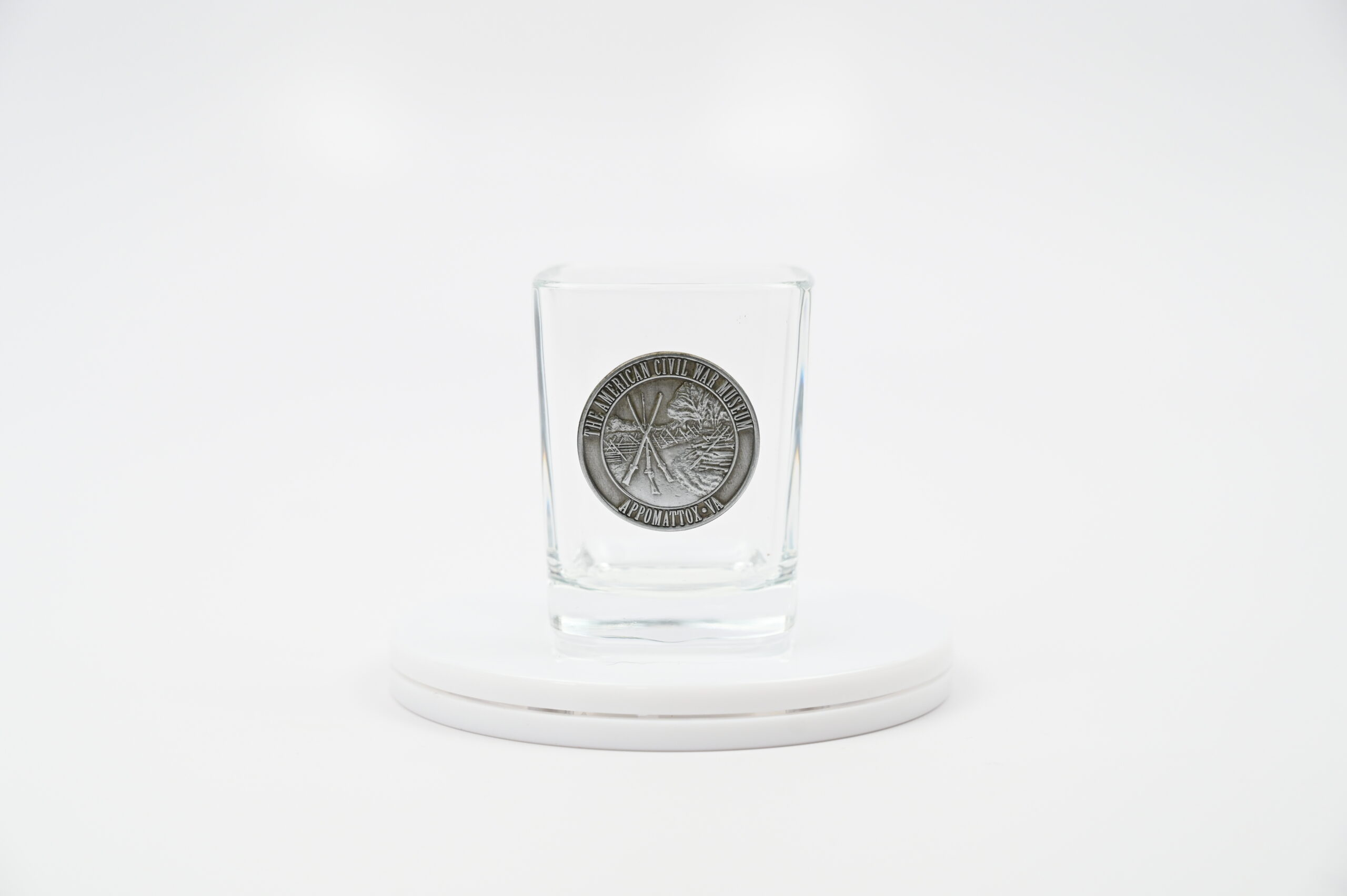 Appomattox Coin Square Shot Glass American Civil War Museum