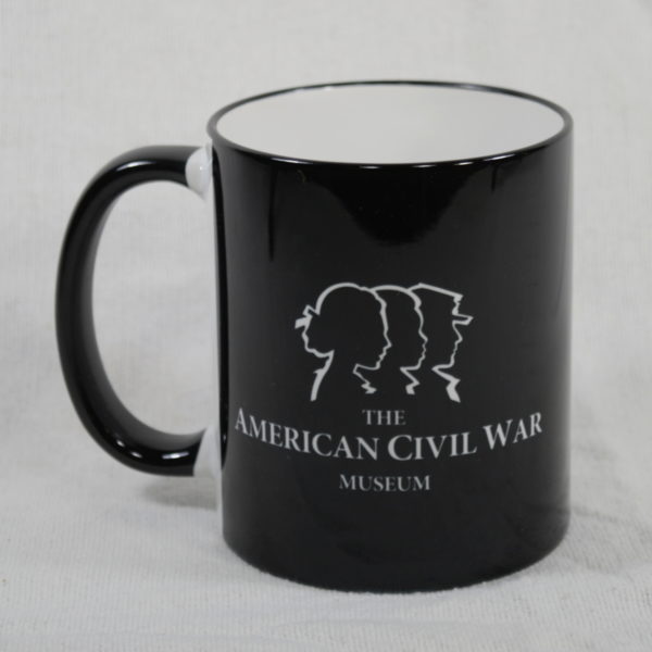 Black mug with the logo in white " I Am My Ancestors' Wildest Dreams"