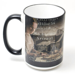 Mug featuring images of the Tredegar Ironworks as Confederate Arsenal