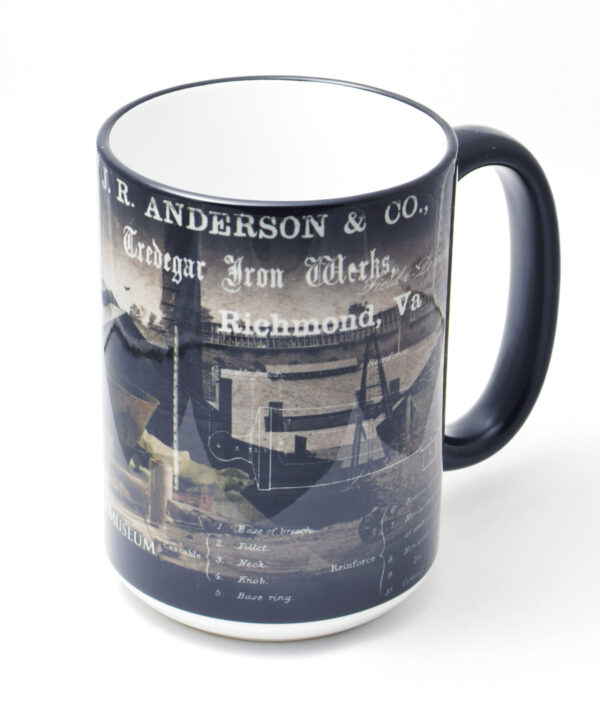 Mug featuring images of the Tredegar Ironworks as Confederate Arsenal