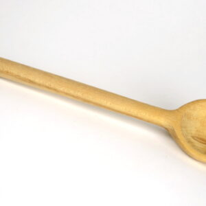 twelve-inch wooden spoon with deep round head