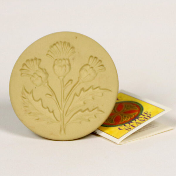 ceramic-embossing-cookie-press-thistle-flower-pattern