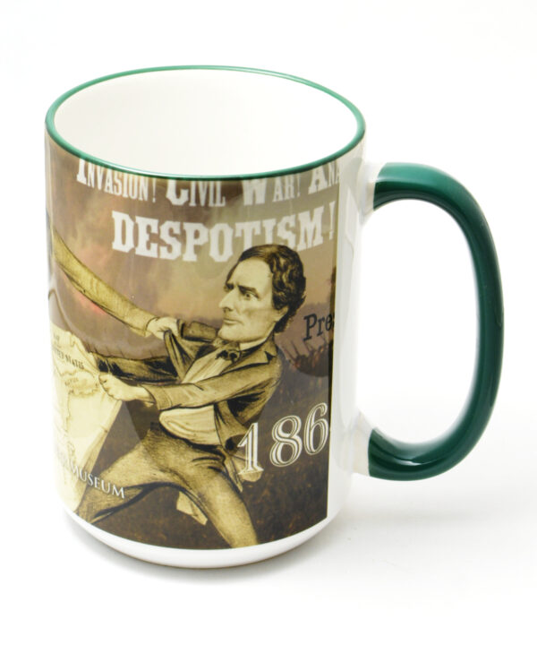 Mug featuring images of the 1864 Presidential Campaign from the ACWM motion picture